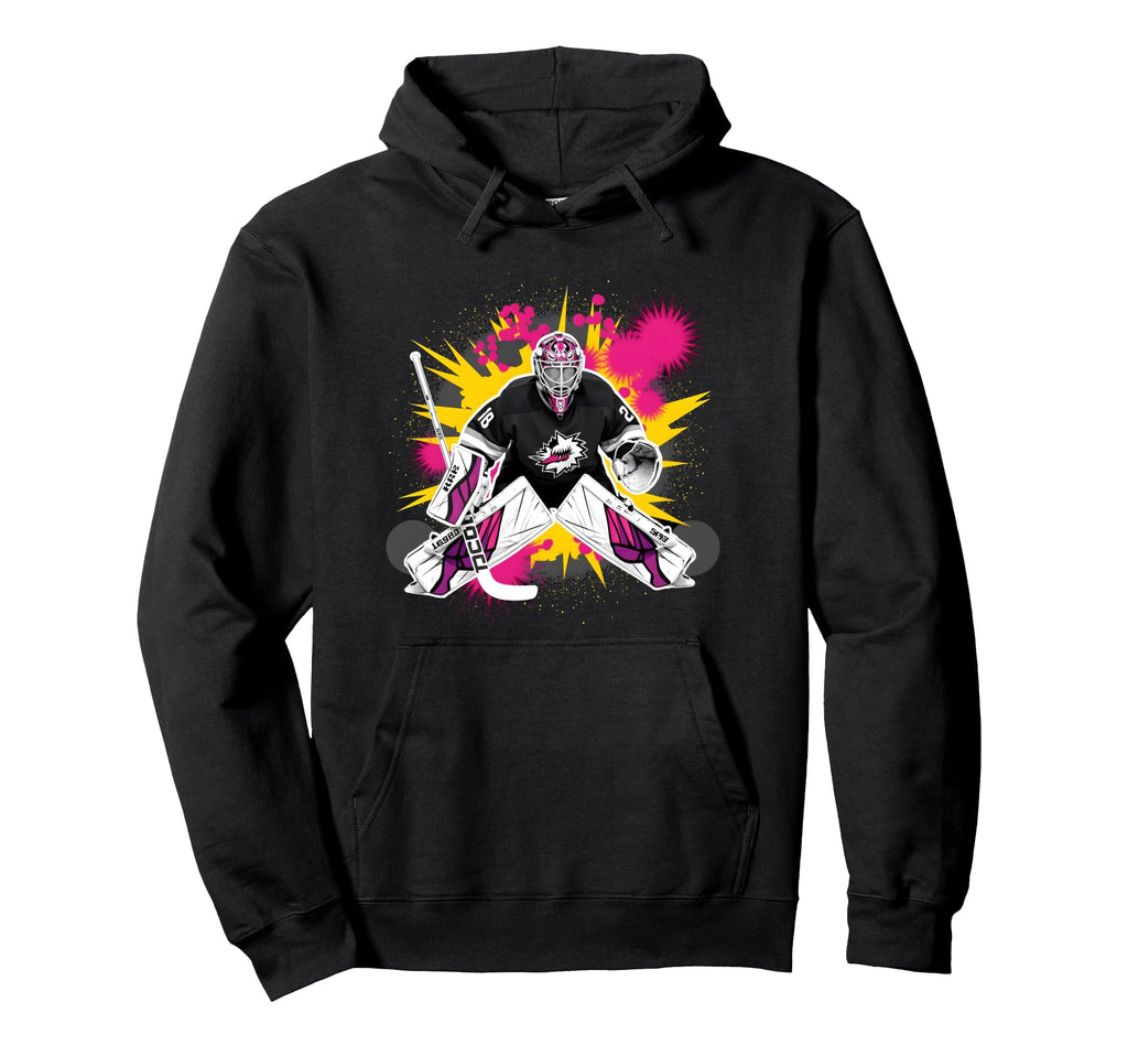 Ice Hockey Player Goalkeeper Ice Hockey Hoodie - Graphic Print Unisex - T-Shirt, Sweatshirt, Hoodie