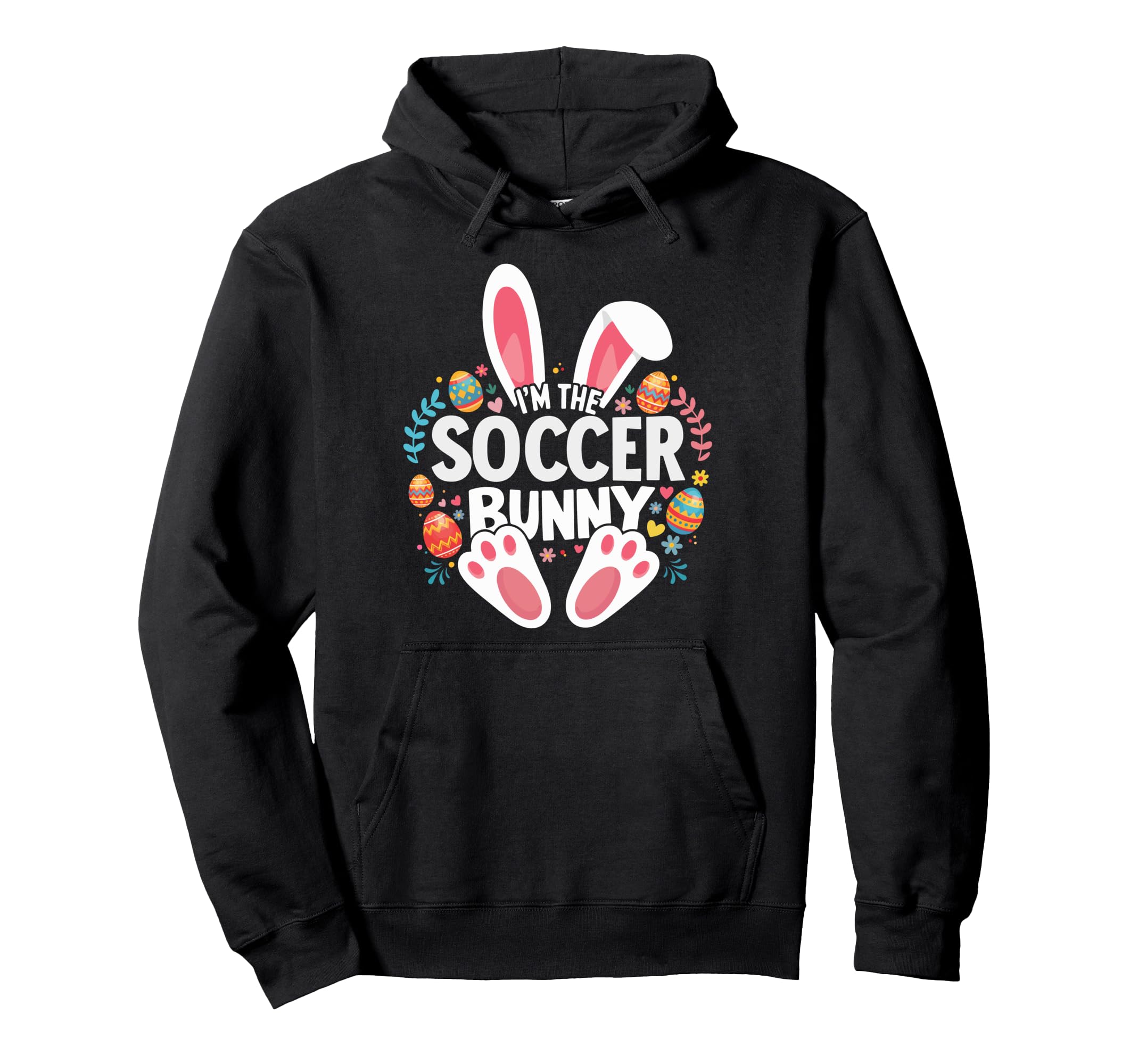 Im Soccer Bunny Matching Easter Family Hoodie - Unique Graphic Unisex - T-Shirt, Sweatshirt, Hoodie