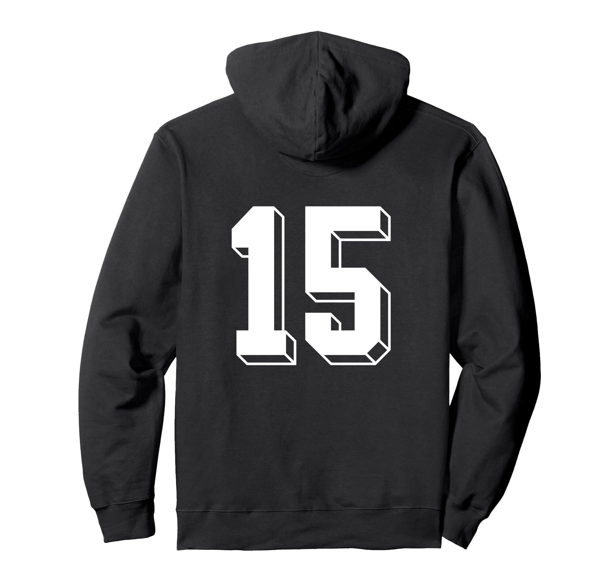 Number 15 Backside 80S 90S Team Jersey Hoodie - Trendy Graphic Men Women - T-Shirt, Sweatshirt, Hoodie