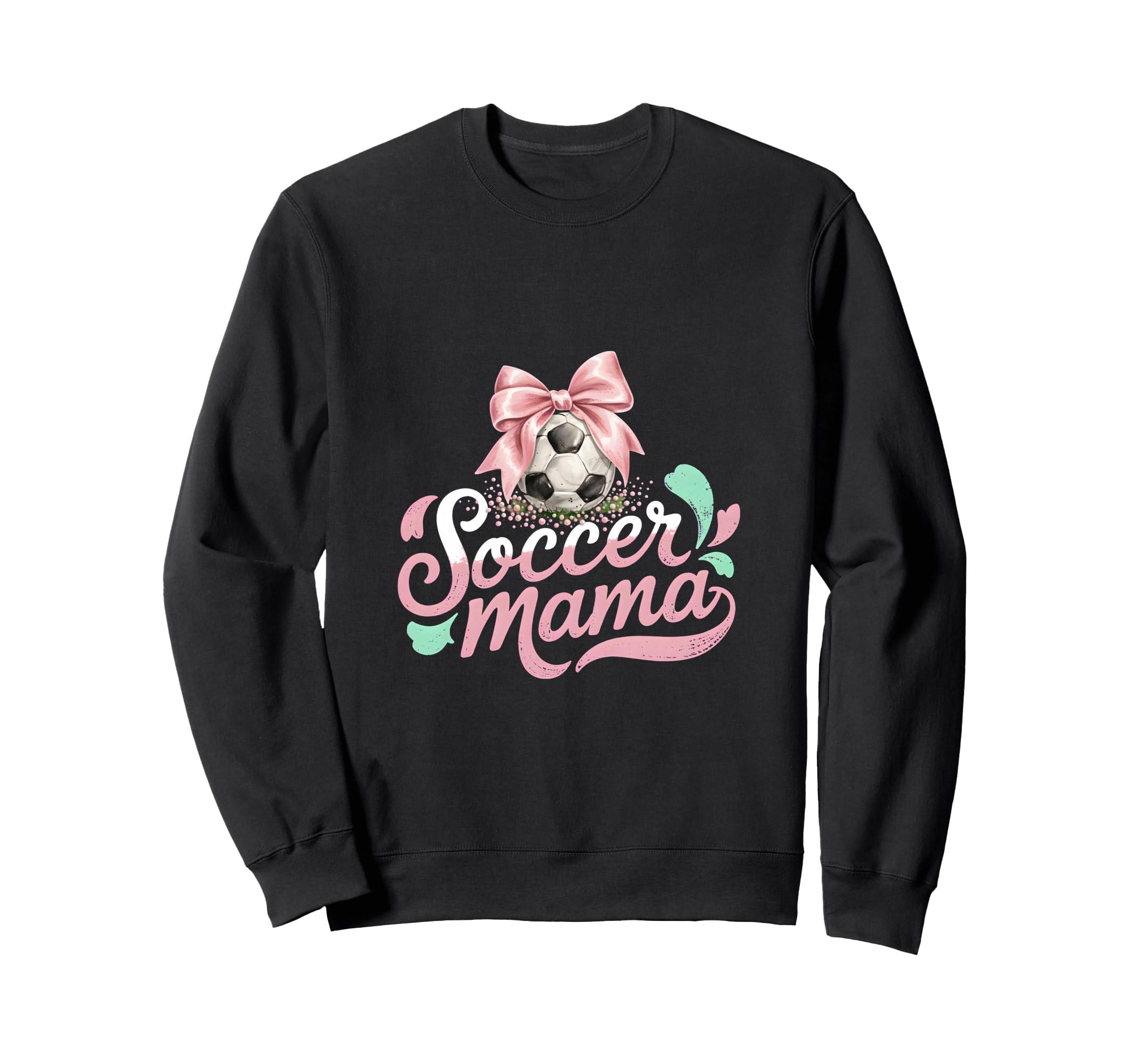 Soccer Mama Coquette Bow Sideline Sweatshirt - Minimalist Print Unisex - T-Shirt, Sweatshirt, Hoodie