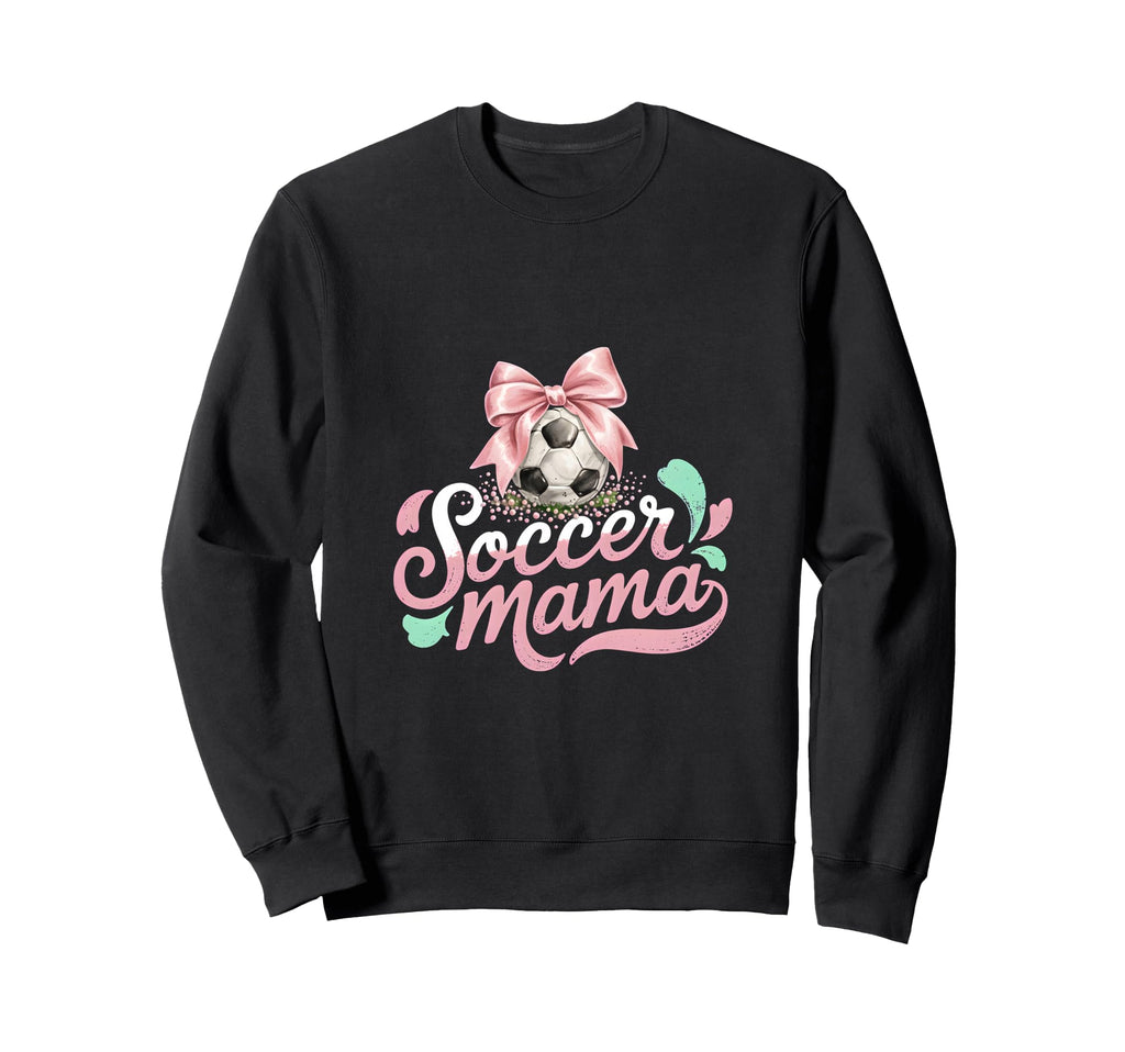 Soccer Mama Coquette Bow Sideline Sweatshirt - Minimalist Print Men Women - T-Shirt, Sweatshirt, Hoodie