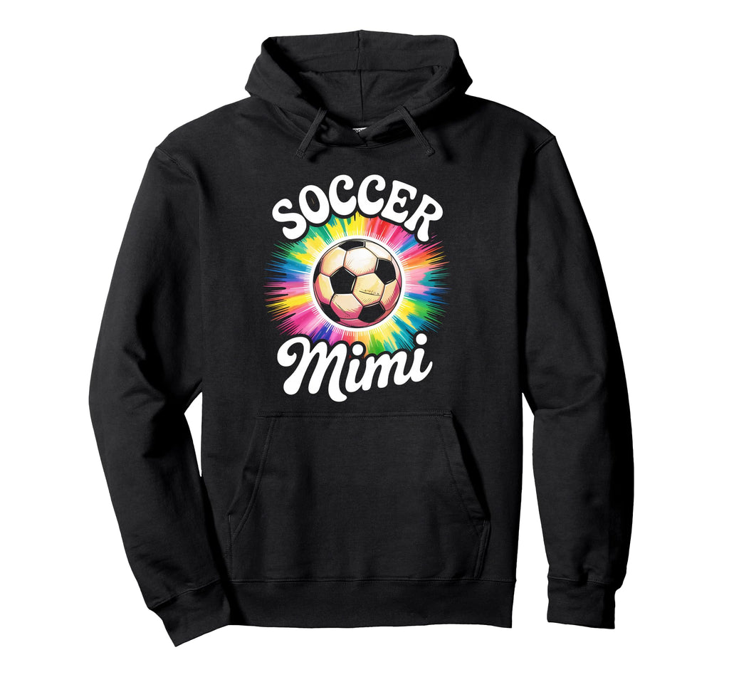 Soccer Mimi Grandma Tie Dye Hoodie - Aesthetic Graphic Unisex - T-Shirt, Sweatshirt, Hoodie