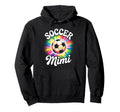 Soccer Mimi Grandma Tie Dye Hoodie - Aesthetic Graphic Unisex - T-Shirt, Sweatshirt, Hoodie