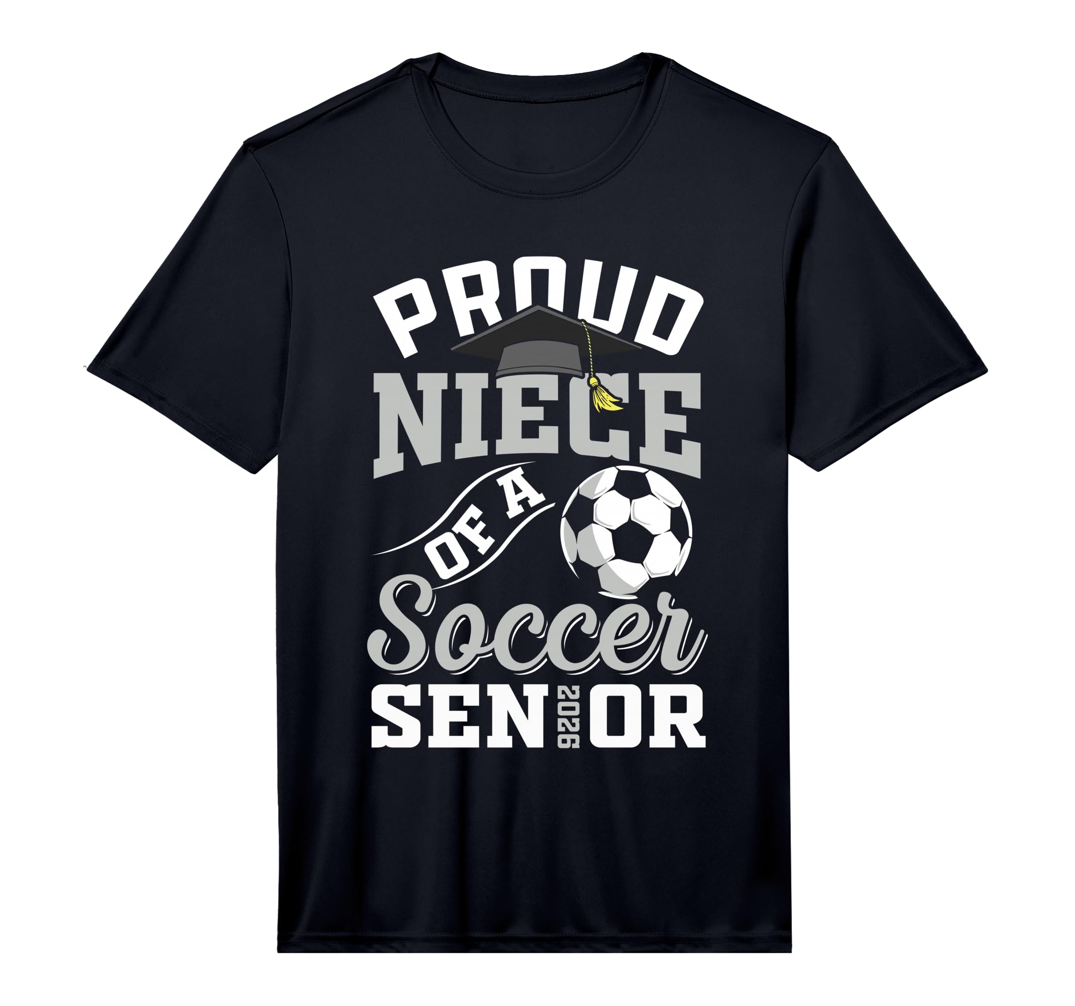 Proud Niece Soccer Senior Class 2026 T-Shirt - Aesthetic Graphic Men Women - T-Shirt, Sweatshirt, Hoodie