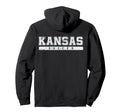 Kansas Soccer White Text Hoodie - Novelty Apparel Unisex - T-Shirt, Sweatshirt, Hoodie