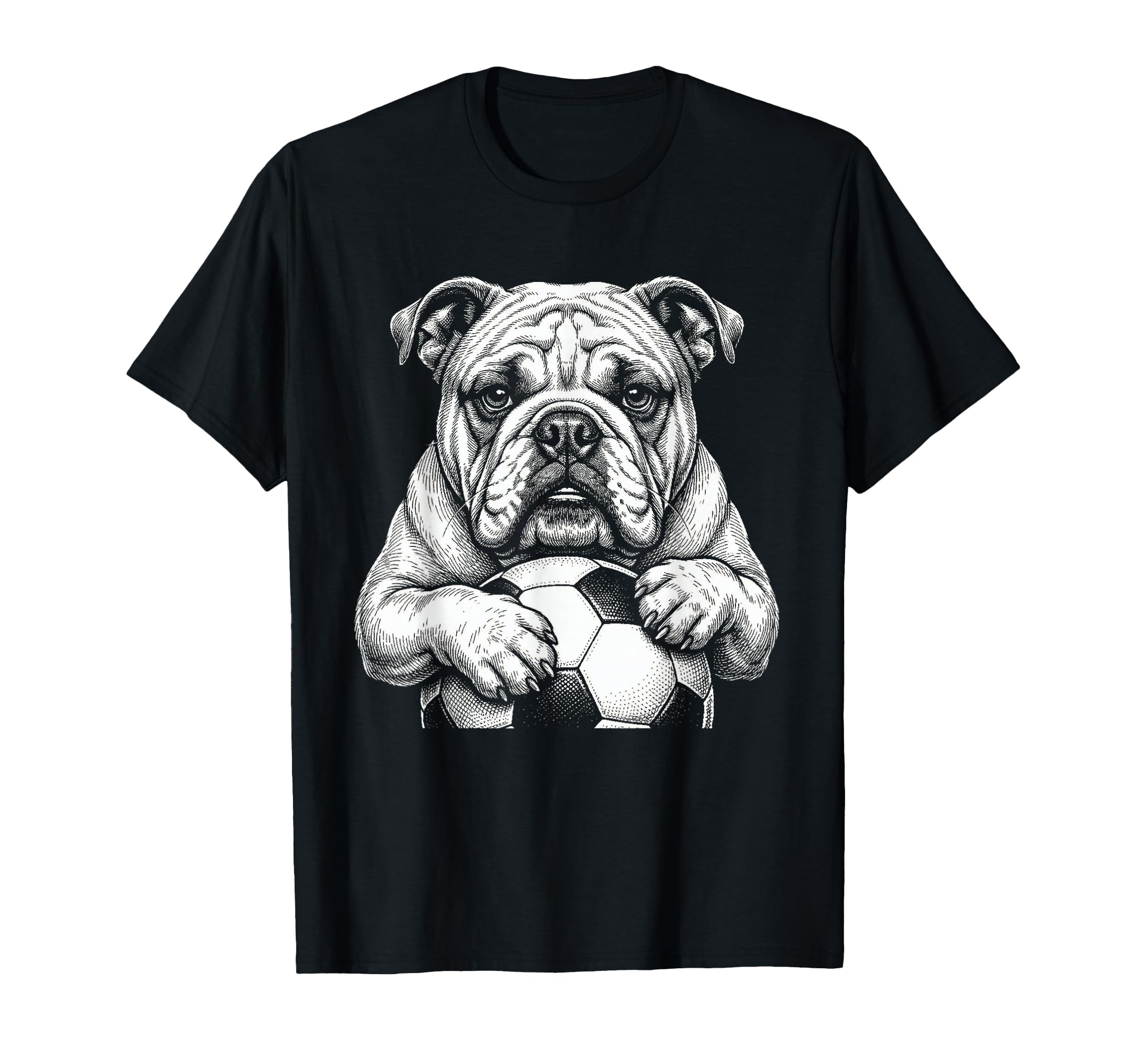 Ball Mascot Black And White Bulldog T-Shirt - Aesthetic Graphic Unisex - T-Shirt, Sweatshirt, Hoodie