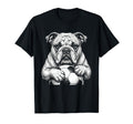 Ball Mascot Black And White Bulldog T-Shirt - Streetwear Style Unisex - T-Shirt, Sweatshirt, Hoodie