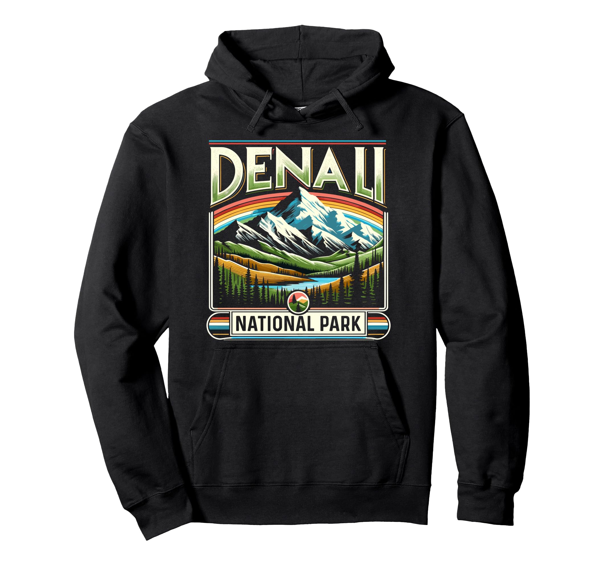 Denali National Park Scenic Denali Hoodie - Unique Graphic for Adults - T-Shirt, Sweatshirt, Hoodie