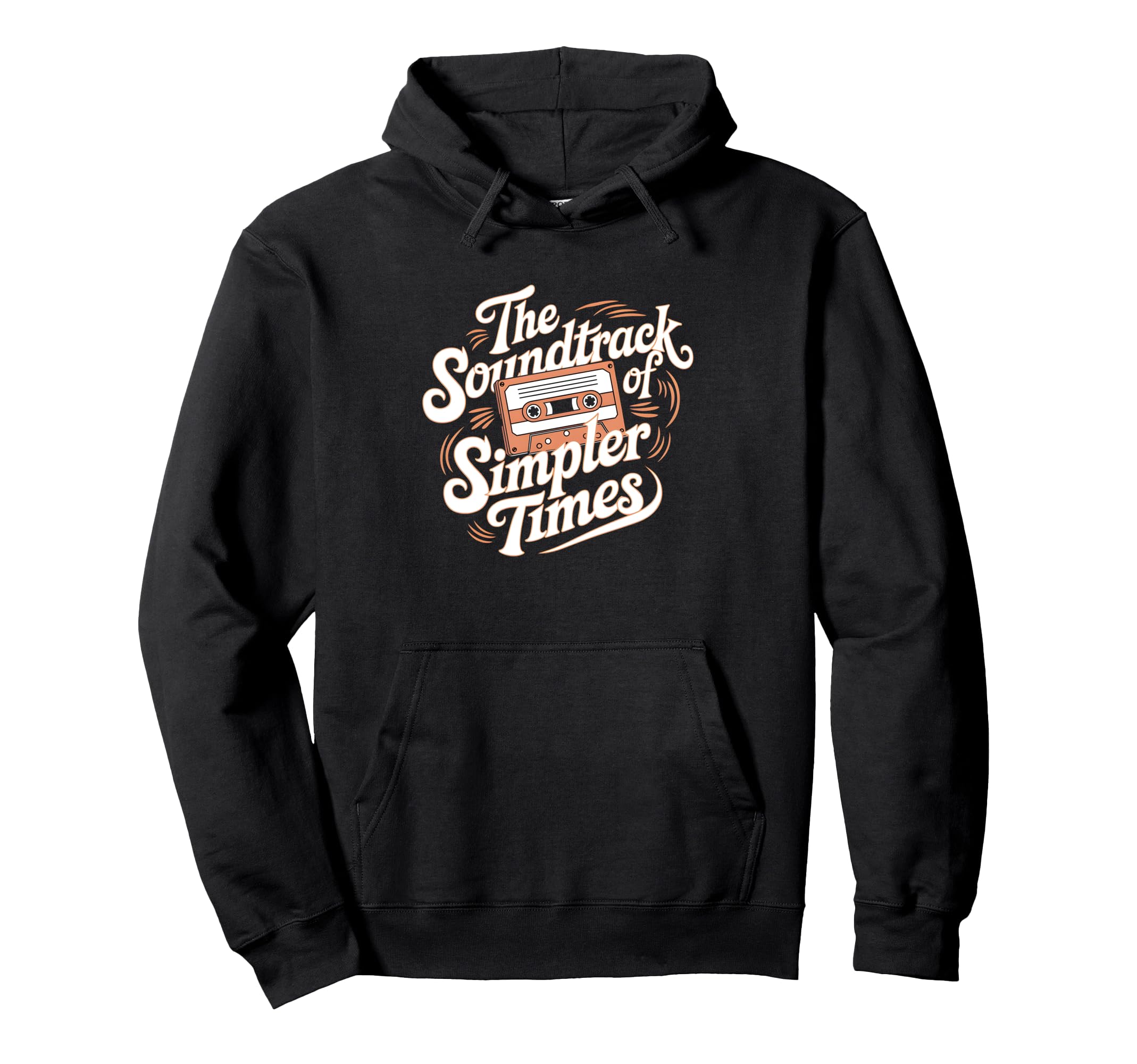 Soundtrack Simpler Times Cassette Tape Hoodie - Novelty Apparel Unisex - T-Shirt, Sweatshirt, Hoodie