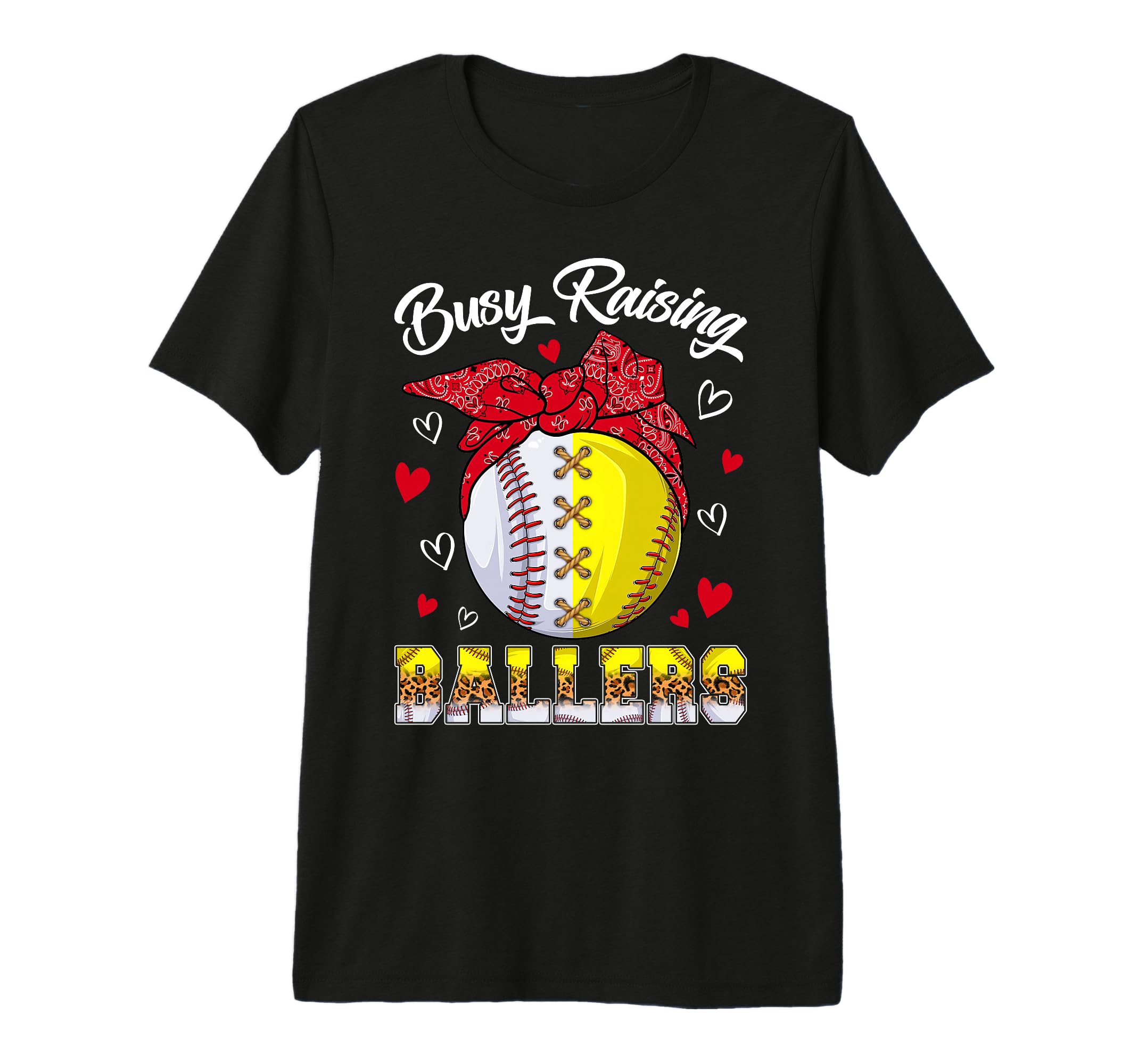 Busy Raising Ballers Baseball Softball T-Shirt - Trendy Graphic Men Women - T-Shirt, Sweatshirt, Hoodie