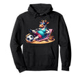 Chill Cow Beach Soccer Ball Summer Hoodie - Custom Art Print for Adults - T-Shirt, Sweatshirt, Hoodie