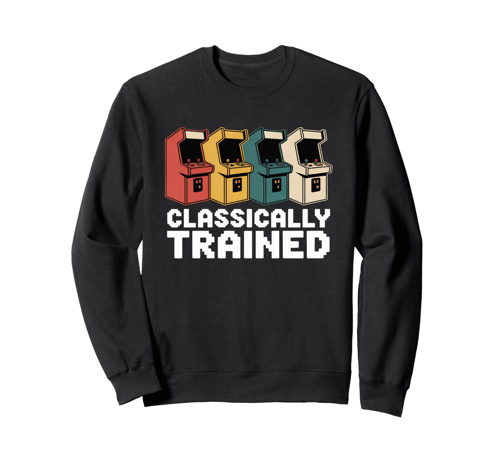 Arcade Cabinet Video Gaming Gamer Sweatshirt - Unique Graphic Unisex - T-Shirt, Sweatshirt, Hoodie