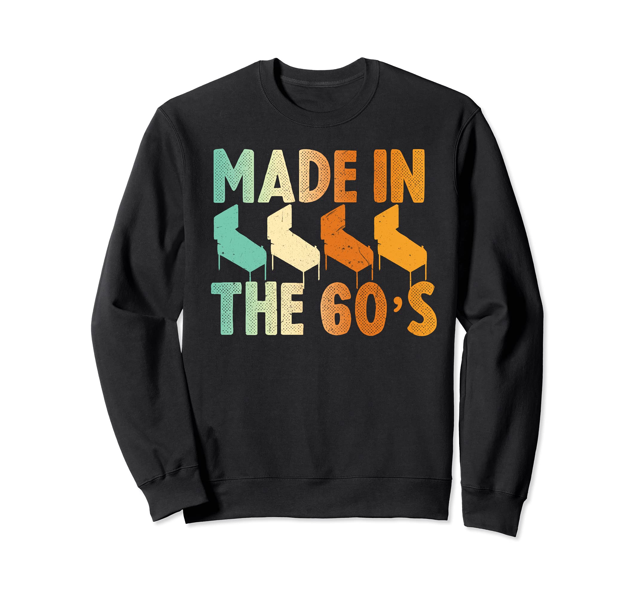 Made 60S Insert Coins Game Over Sweatshirt - Custom Art Print for Adults - T-Shirt, Sweatshirt, Hoodie