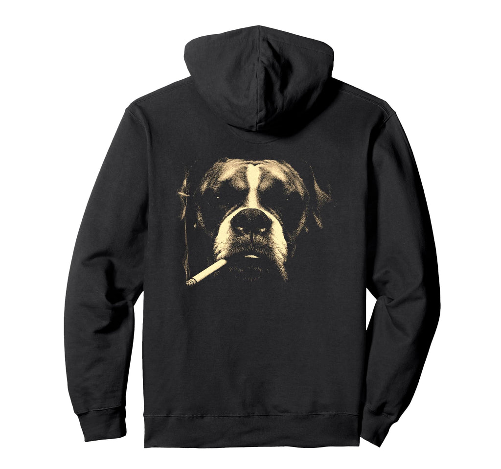 Boxer Smoking Cigarette Grunge Meme 90S Hoodie - Fun Novelty Design Unisex - T-Shirt, Sweatshirt, Hoodie