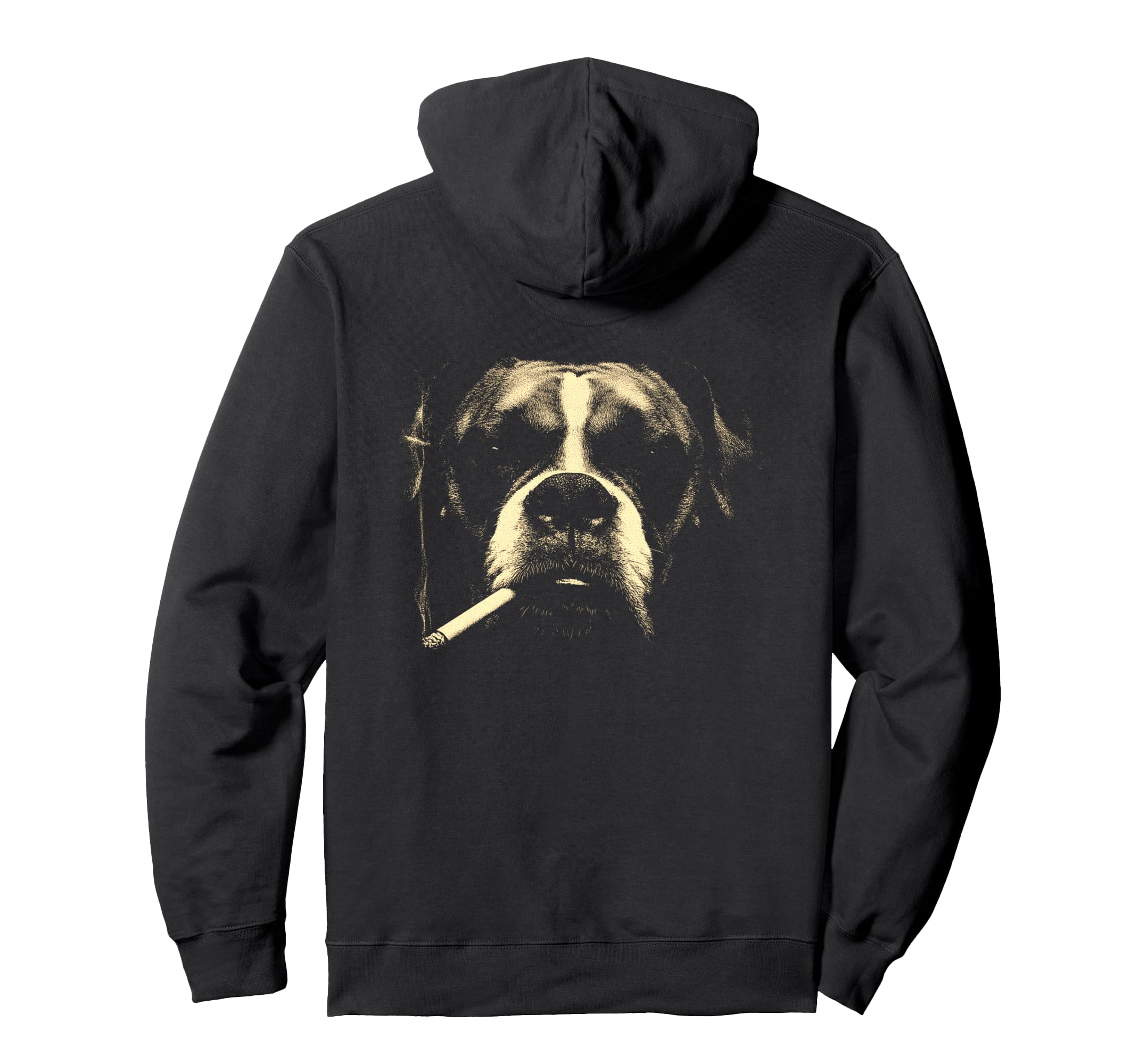 Boxer Smoking Cigarette Grunge Meme 90S Hoodie - Fun Novelty Design Unisex - T-Shirt, Sweatshirt, Hoodie