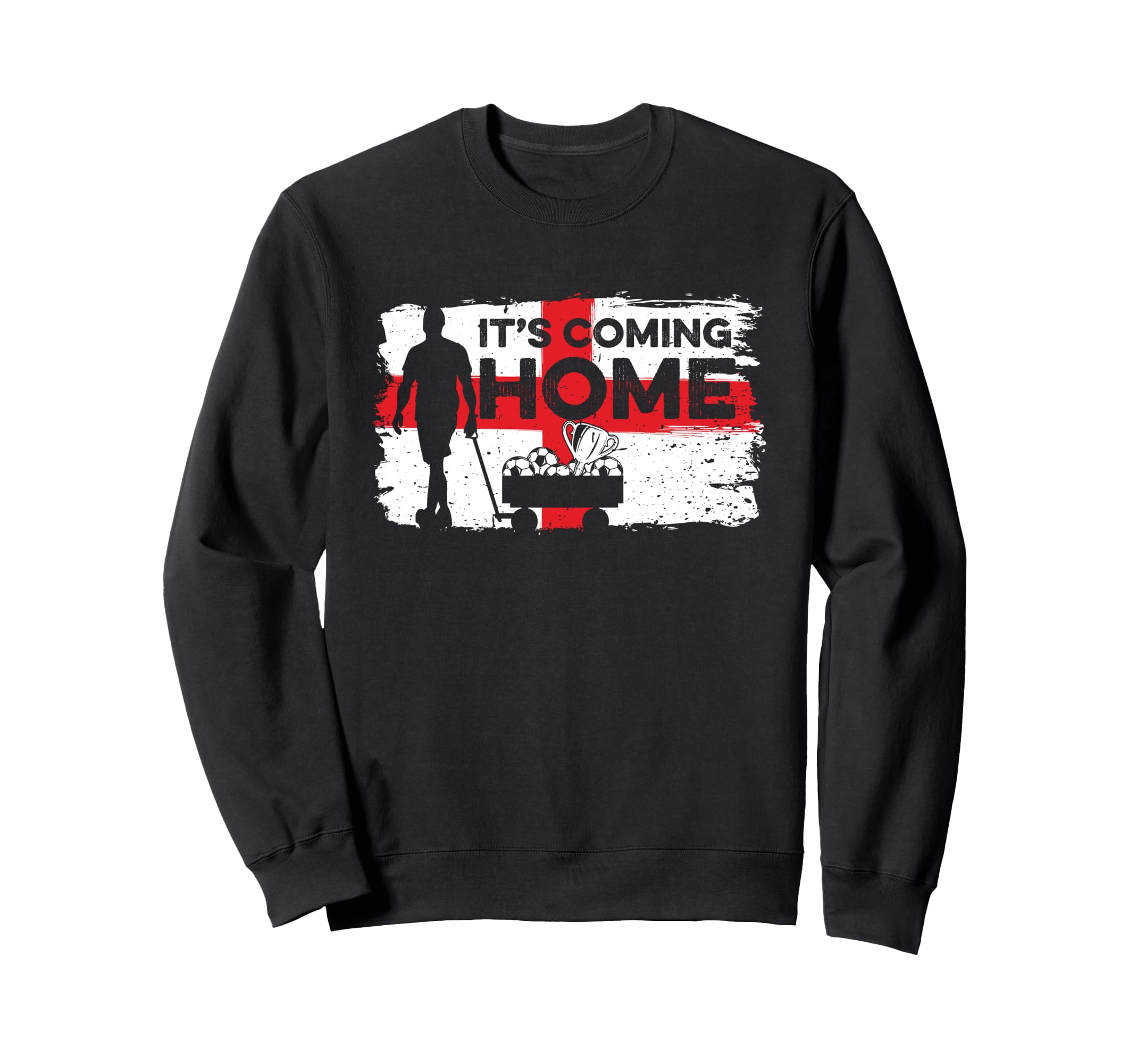 Coming Home England Flag Football Fan Sweatshirt - Streetwear Style Unisex - T-Shirt, Sweatshirt, Hoodie