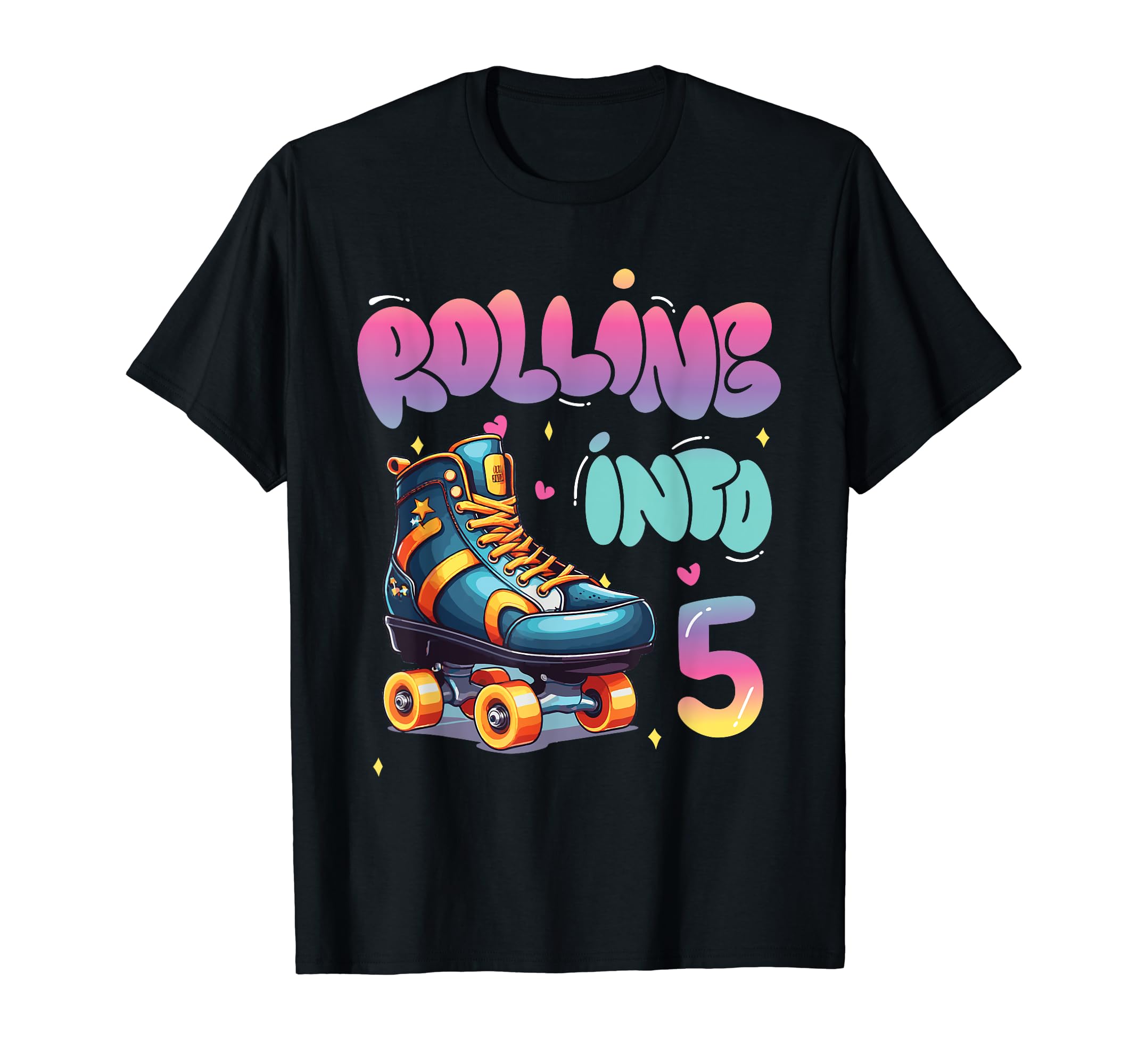 Skating 5 Birthday Costume Roller T-Shirt - Aesthetic Graphic Men Women - T-Shirt, Sweatshirt, Hoodie