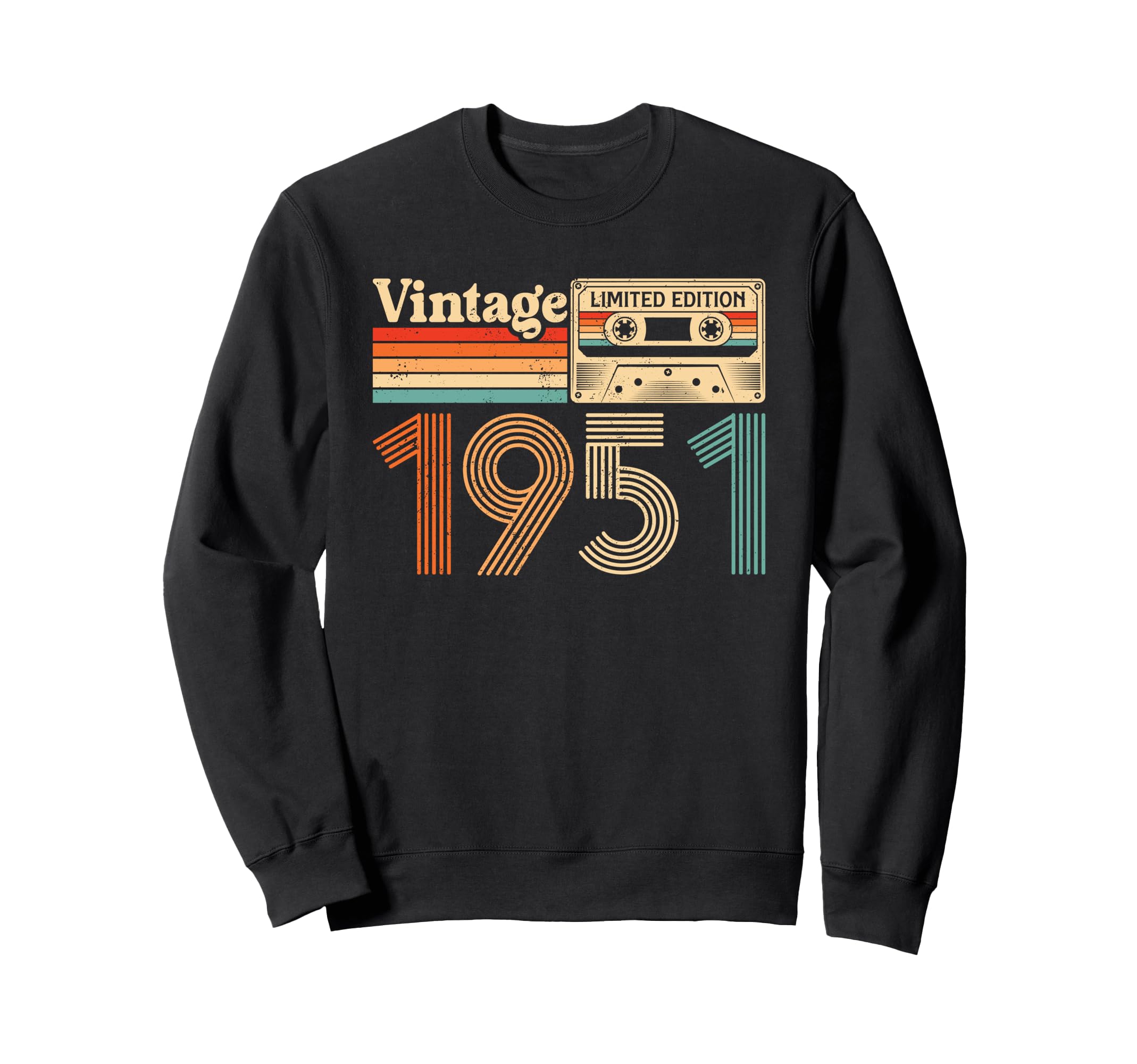 74 Year Old Born 1951 74Th Birthday Sweatshirt - Minimalist Print Unisex - T-Shirt, Sweatshirt, Hoodie