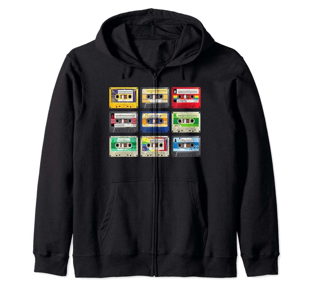 Throwback Cassette Tapes 80S 90S T-Shirt - Custom Art Print Unisex - T-Shirt, Sweatshirt, Hoodie