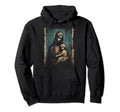 Mary Jesus Distressed 90S Goth Grunge Hoodie - Streetwear Style Unisex - T-Shirt, Sweatshirt, Hoodie