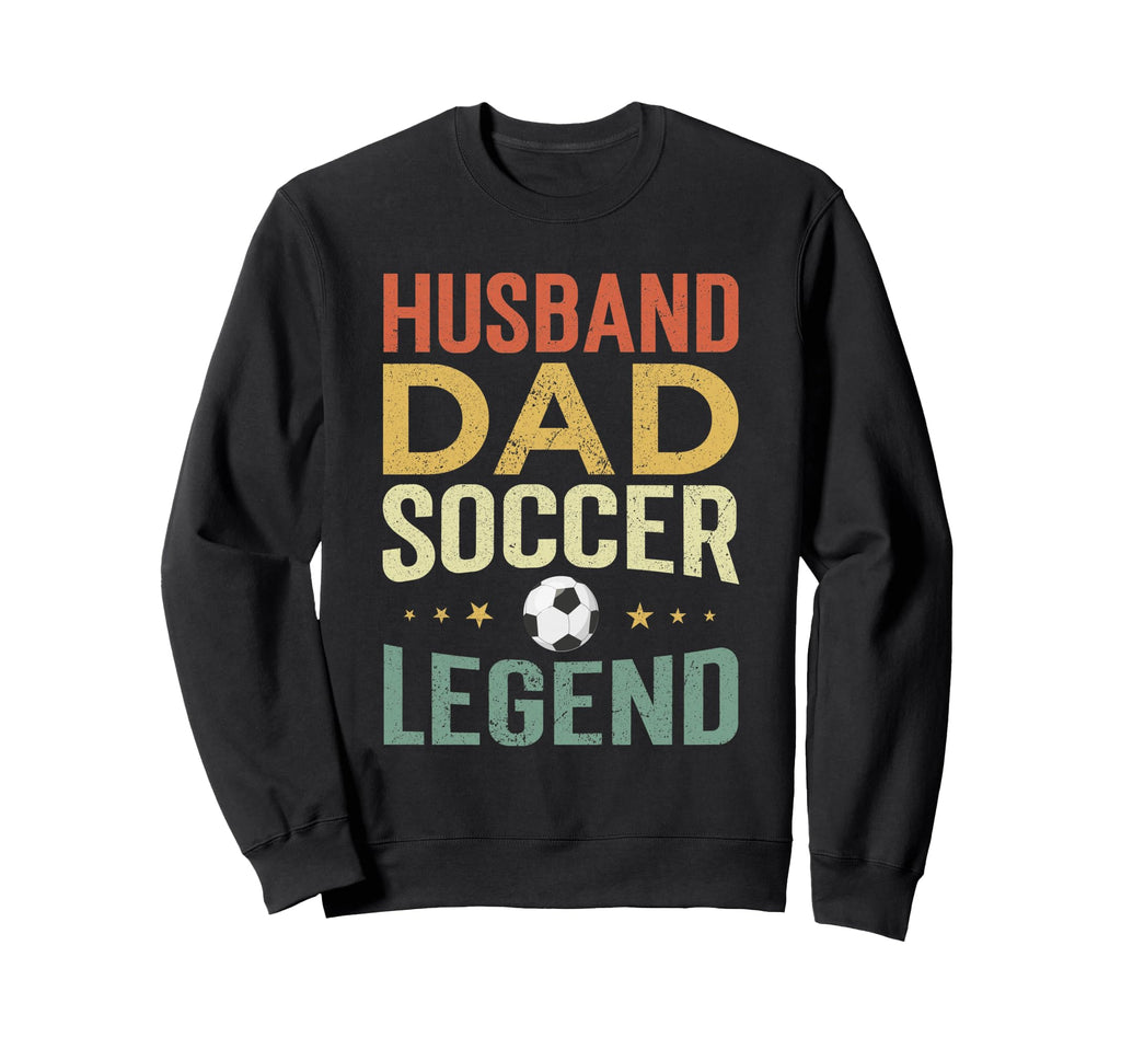 Soccer Player Husband Dad Soccer Sweatshirt - Aesthetic Graphic Unisex - T-Shirt, Sweatshirt, Hoodie