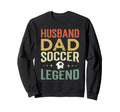 Soccer Player Husband Dad Soccer Sweatshirt - Aesthetic Graphic Unisex - T-Shirt, Sweatshirt, Hoodie