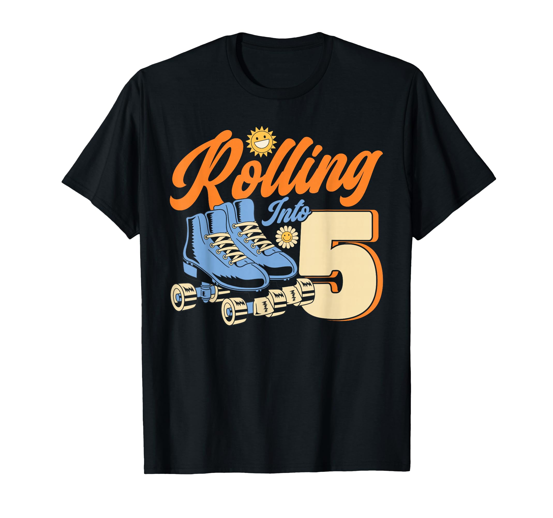 Roller Skating Rolling Into 5 Skate T-Shirt - Minimalist Print Men Women - T-Shirt, Sweatshirt, Hoodie
