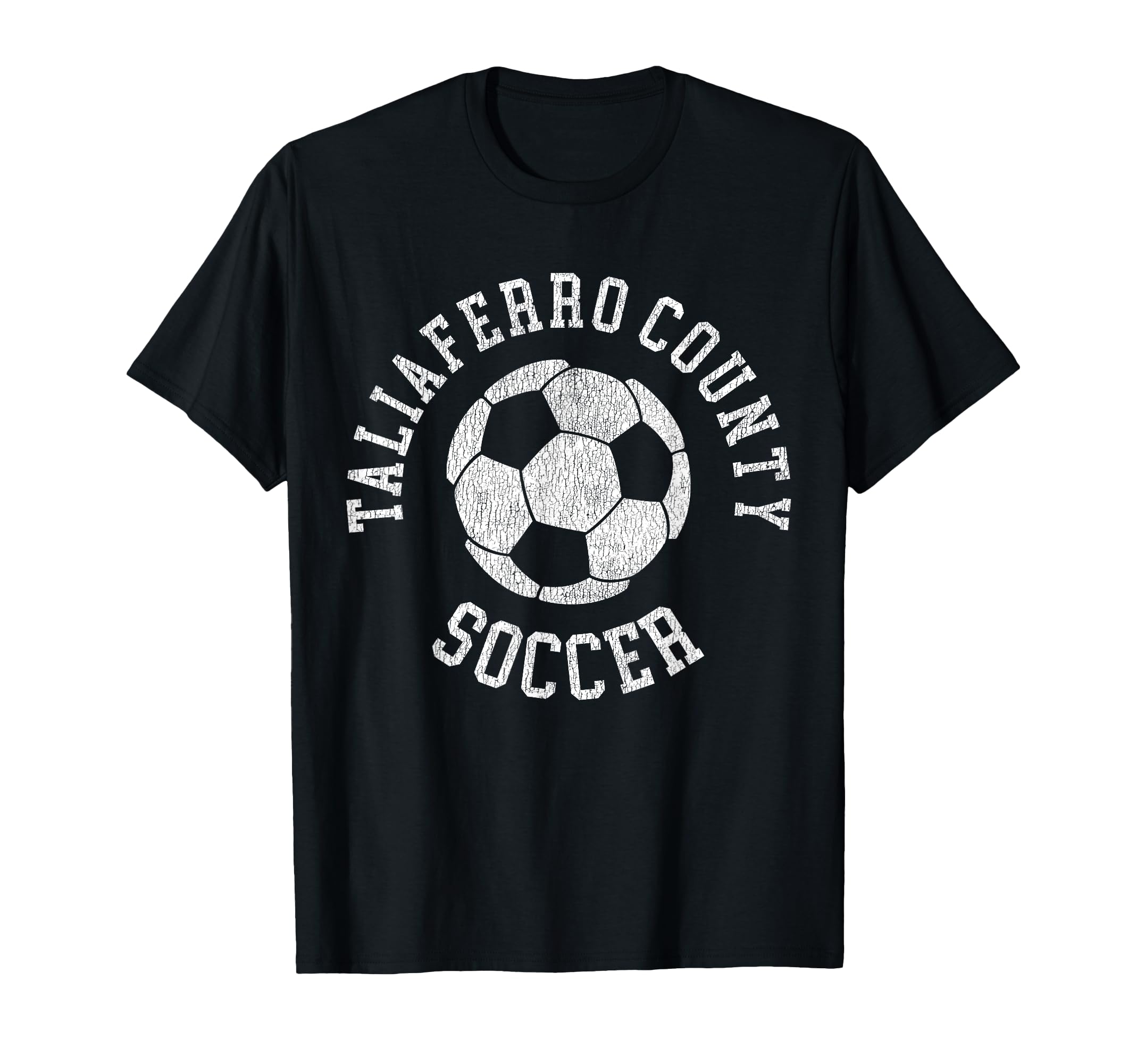 Taliaferro County Soccer Distressed 90S T-Shirt - Fun Novelty Design Unisex - T-Shirt, Sweatshirt, Hoodie