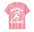 Halfback Full Heart Soccer Fan T-Shirt - Minimalist Print Men Women - T-Shirt, Sweatshirt, Hoodie