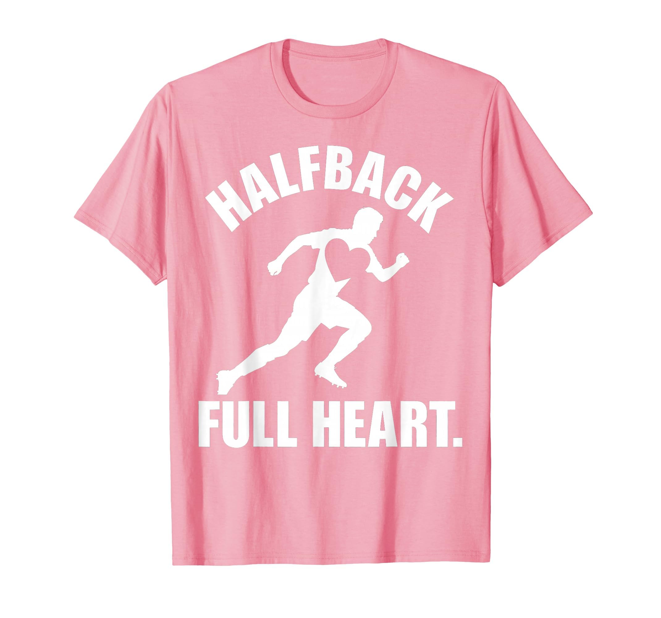 Halfback Full Heart Soccer Fan T-Shirt - Minimalist Print Men Women - T-Shirt, Sweatshirt, Hoodie