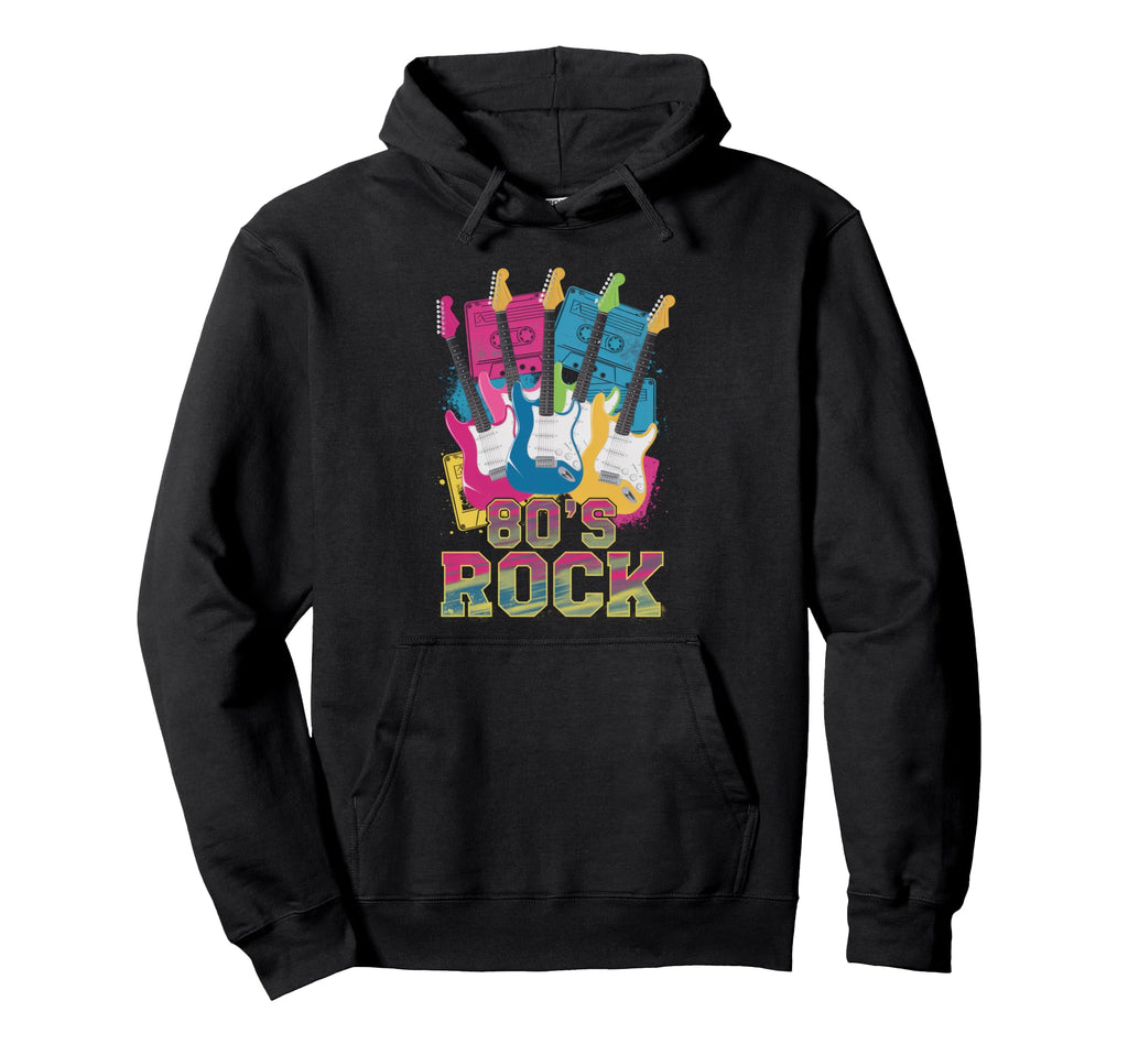 80S Rock 80S Party Rock Band Guitar Hoodie - Unique Graphic Unisex - T-Shirt, Sweatshirt, Hoodie