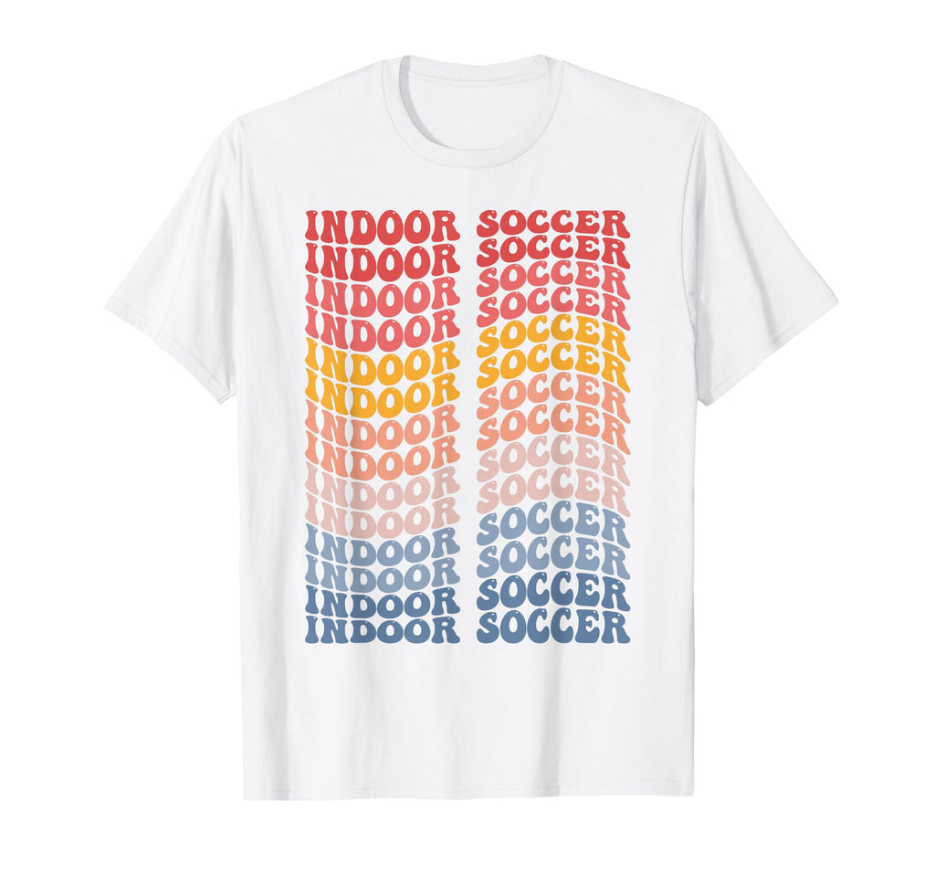 Indoor Soccer Groovy Sports T-Shirt - Minimalist Print for Adults - T-Shirt, Sweatshirt, Hoodie