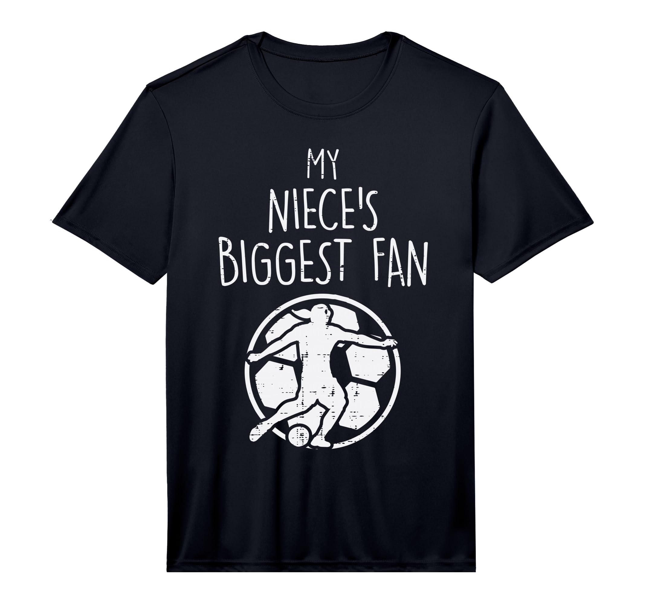 My Nieces Biggest Fan Soccer T-Shirt - Custom Art Print for Adults - T-Shirt, Sweatshirt, Hoodie