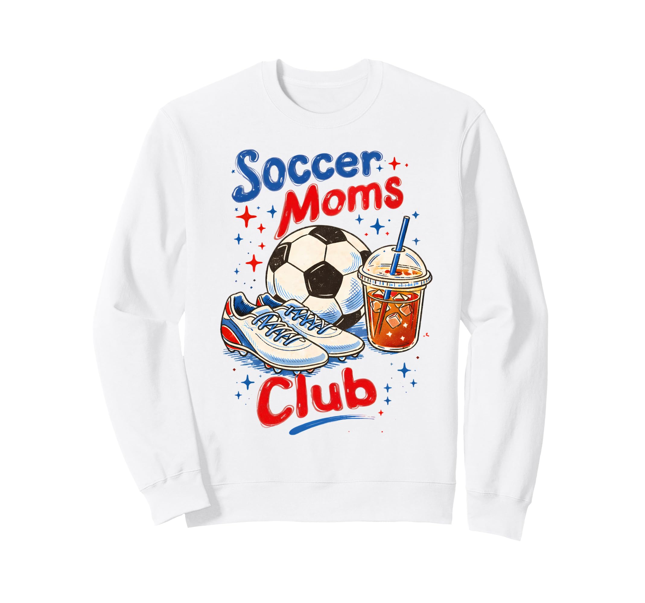 Soccer Moms Club Soccer Mama Game Sweatshirt - Aesthetic Graphic Unisex - T-Shirt, Sweatshirt, Hoodie
