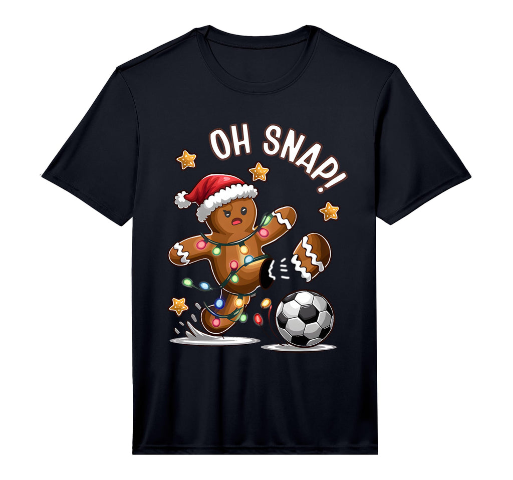 Oh Snap Gingerbreadman Soccer T-Shirt - Casual Everyday Wear Unisex - T-Shirt, Sweatshirt, Hoodie
