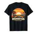 Highway 66 100 Years 1926 2026 Car Lover T-Shirt - Minimalist Print Unisex - T-Shirt, Sweatshirt, Hoodie