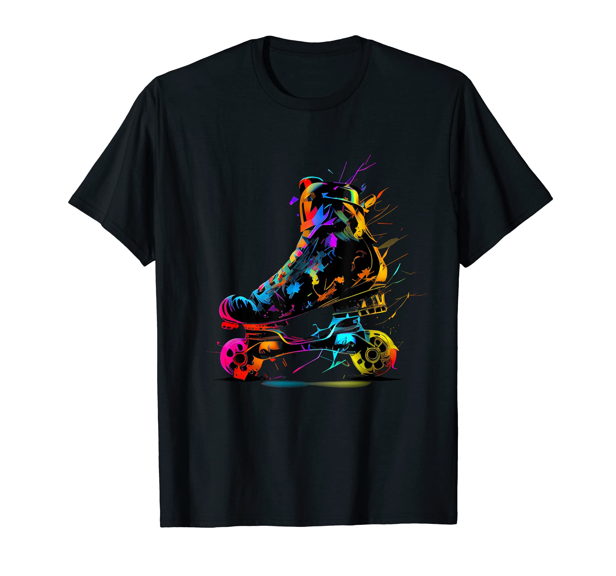 Roller Skates 80S 90S Outfit 80S T-Shirt - Custom Art Print for Adults - T-Shirt, Sweatshirt, Hoodie