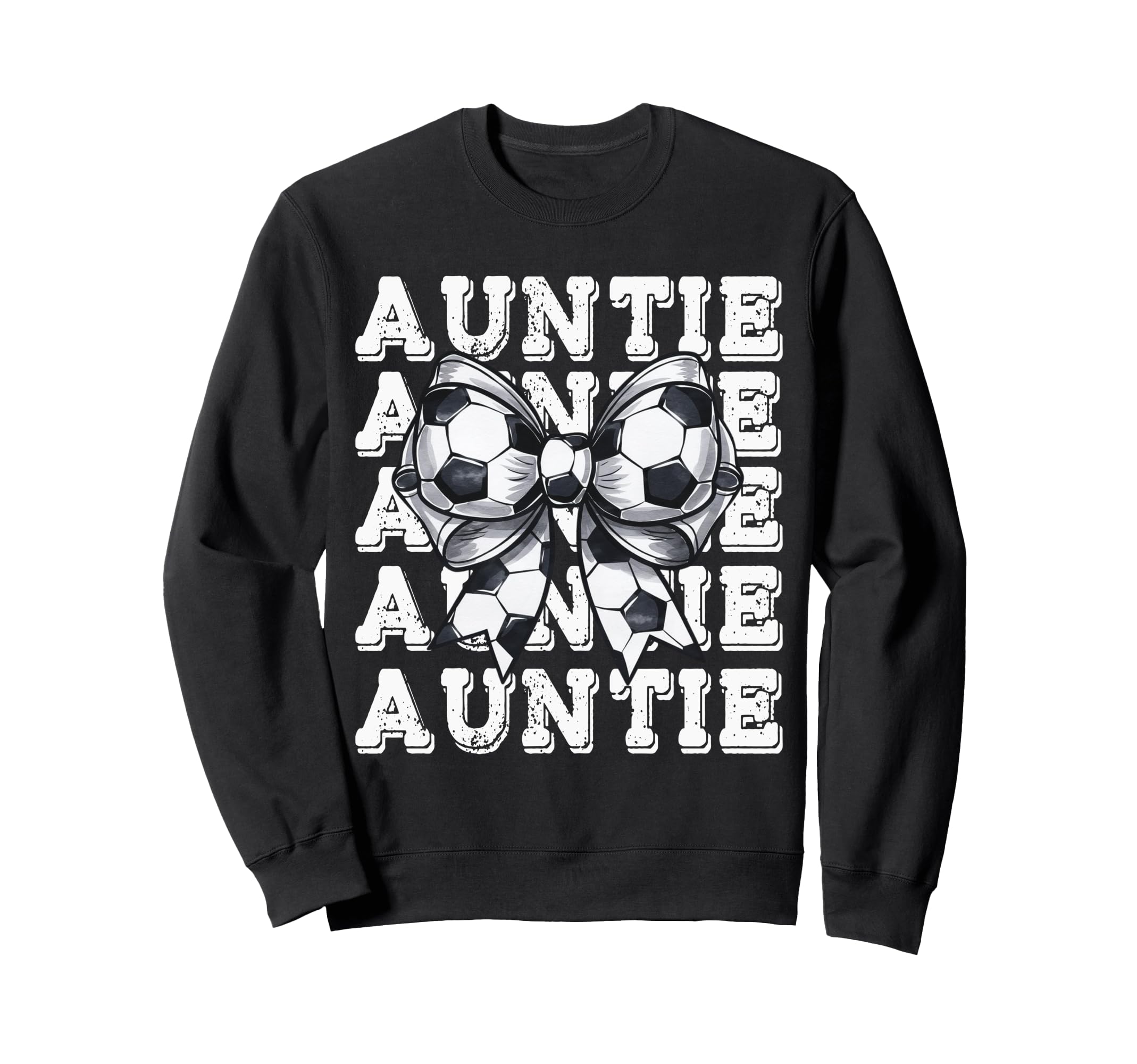 Coquette Soccer Auntie Matching Sweatshirt - Graphic Print for Adults - T-Shirt, Sweatshirt, Hoodie