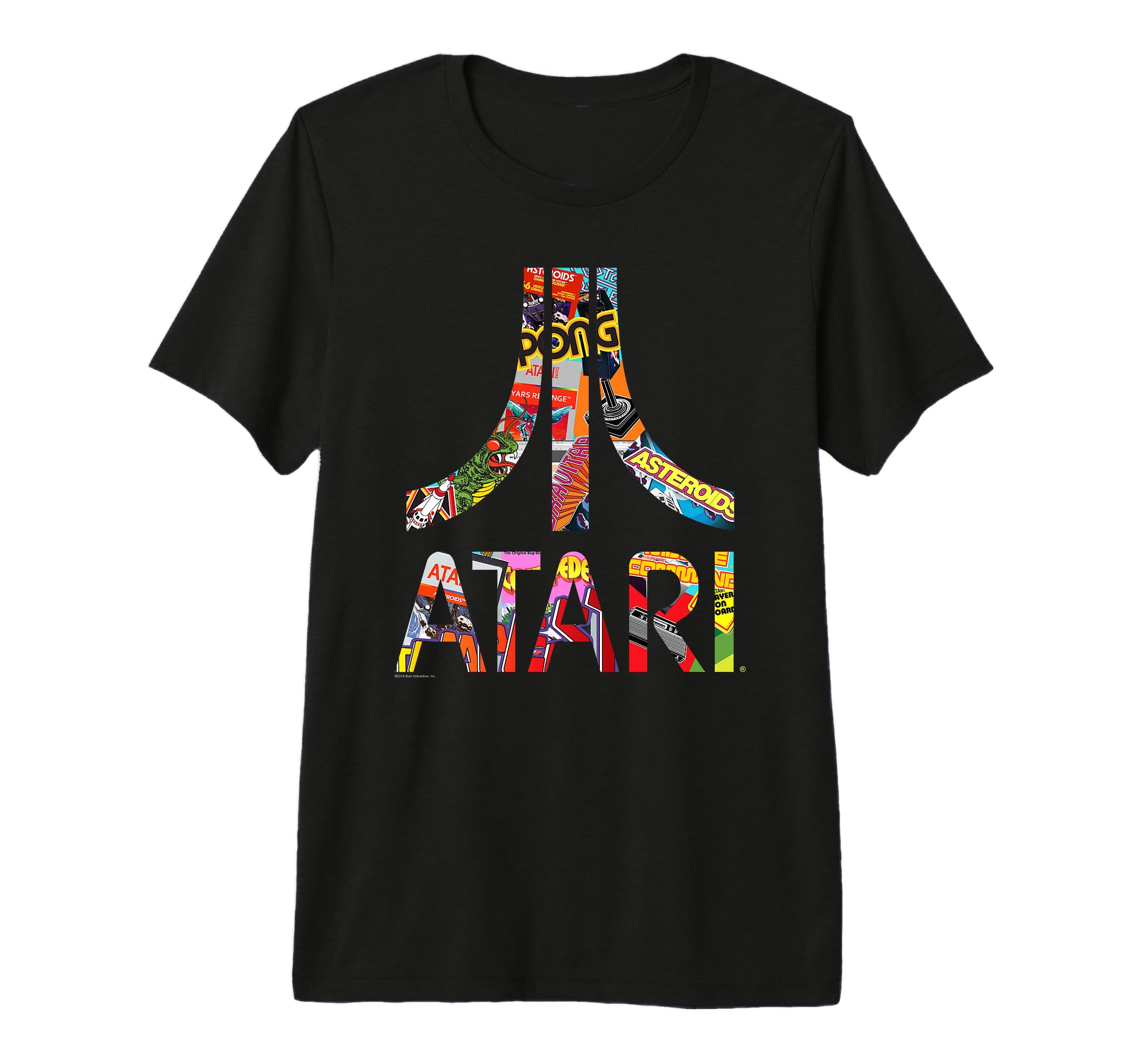 Atari Colorful Logo Collage Video Game Tri T-Shirt - Unique Graphic Unisex - T-Shirt, Sweatshirt, Hoodie