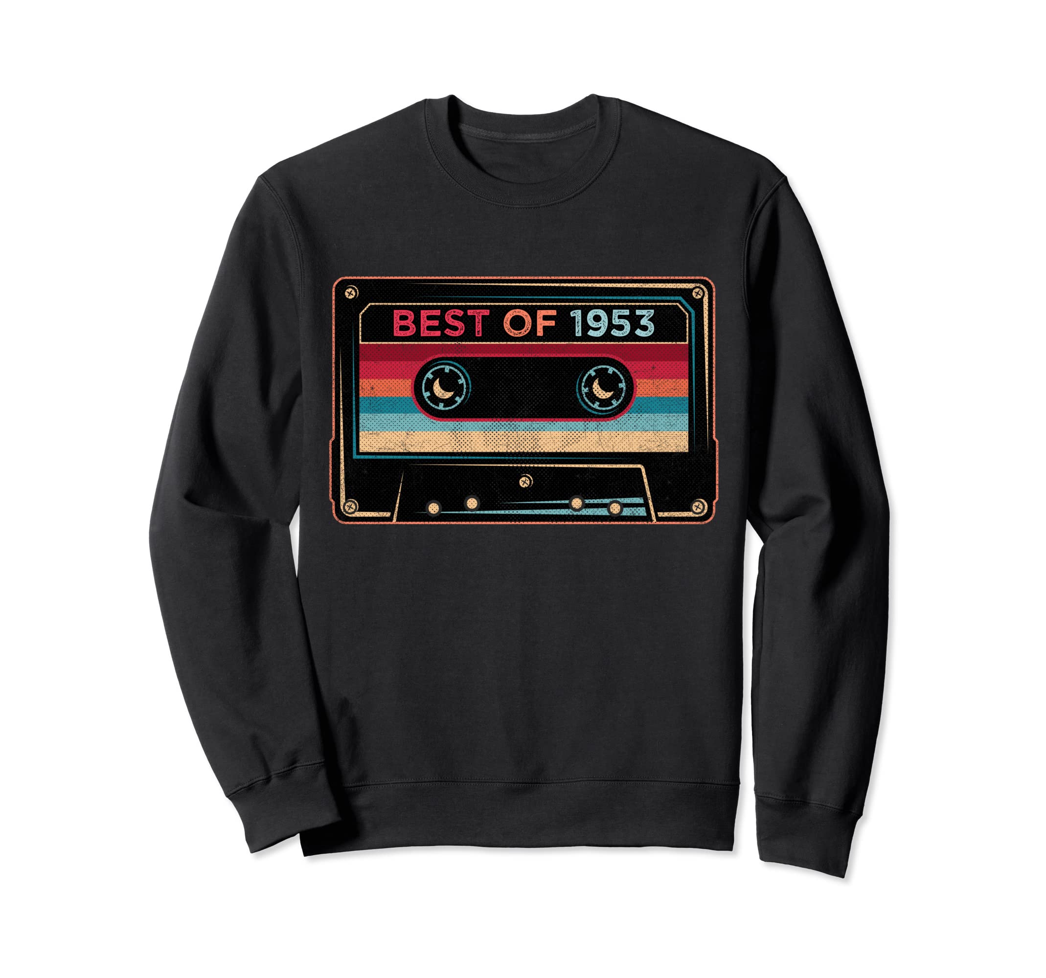 Best 1953 Colorful Cassette Tape 67Th Sweatshirt - Graphic Print Unisex - T-Shirt, Sweatshirt, Hoodie