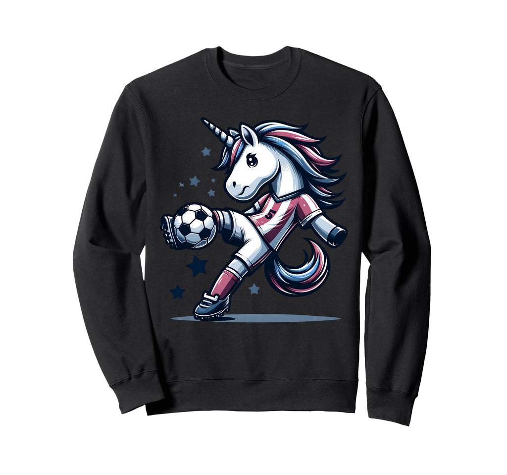 Footballer Unicorn Fans Soccer Team Sweatshirt - Aesthetic Graphic Unisex - T-Shirt, Sweatshirt, Hoodie