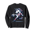 Footballer Unicorn Fans Soccer Team Sweatshirt - Aesthetic Graphic Unisex - T-Shirt, Sweatshirt, Hoodie