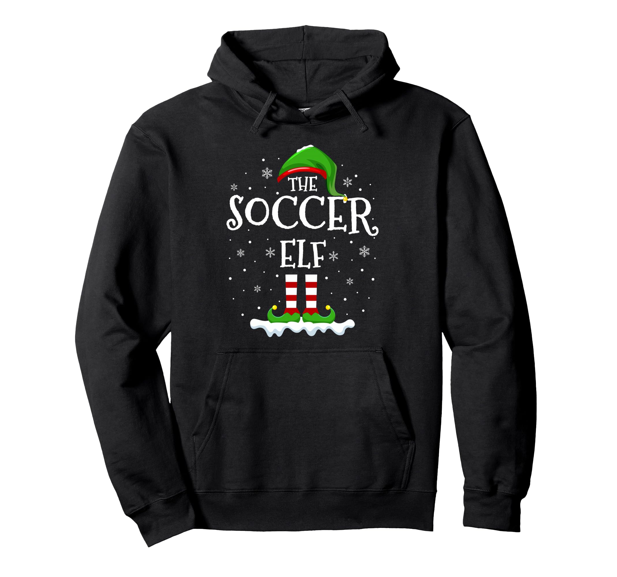 Soccer Elf Squad Family Matching Hoodie - Fun Novelty Design Men Women - T-Shirt, Sweatshirt, Hoodie