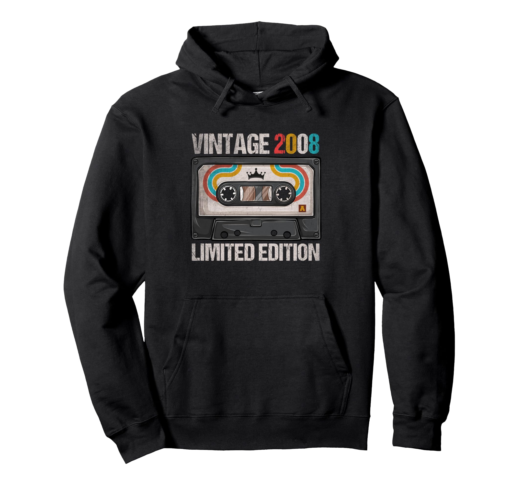 2008 Funny 17Th Birthday Cassette Tape 17 Hoodie - Streetwear Style Unisex - T-Shirt, Sweatshirt, Hoodie