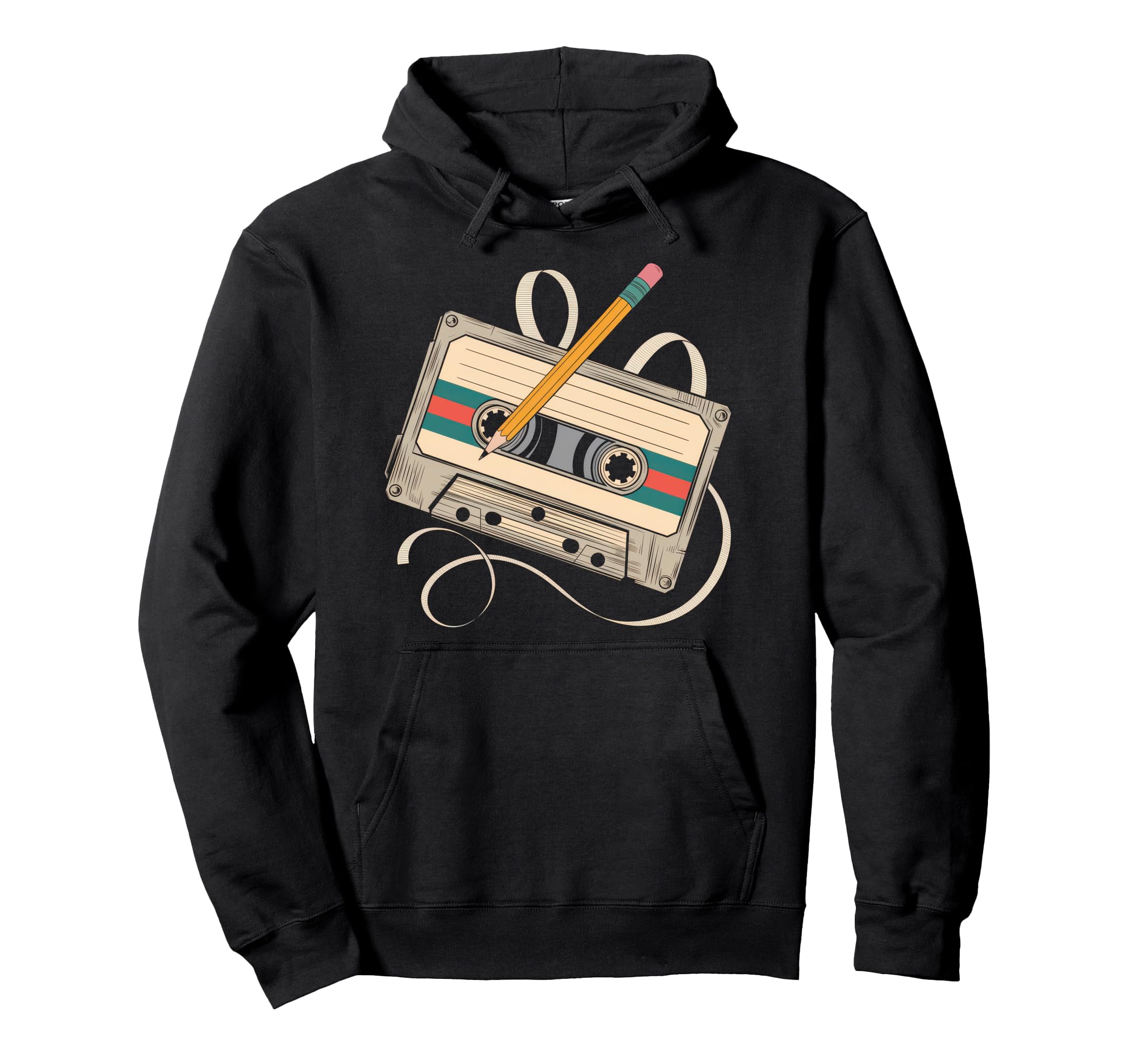 Cassette 80S 90S Party Mixtape Tape Hoodie - Casual Everyday Wear Unisex - T-Shirt, Sweatshirt, Hoodie