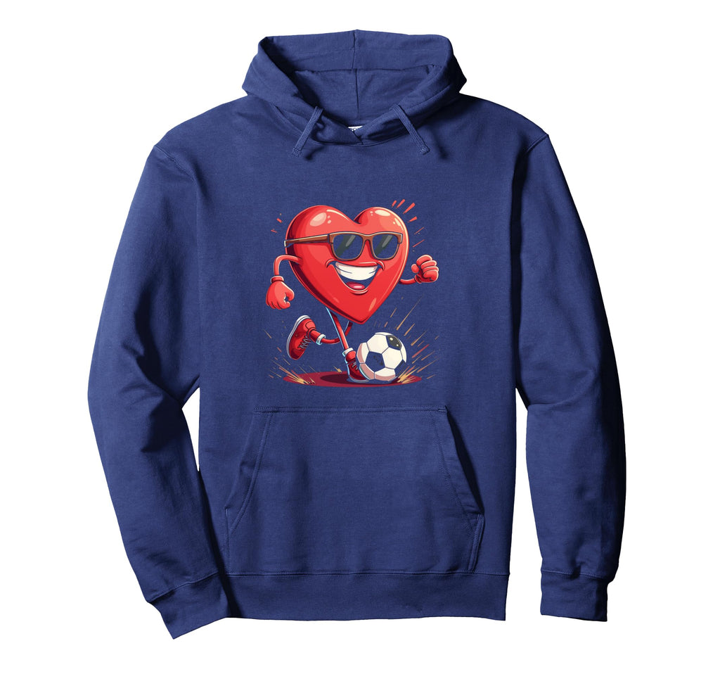 Heart Soccer Hoodie - Aesthetic Graphic Unisex - T-Shirt, Sweatshirt, Hoodie