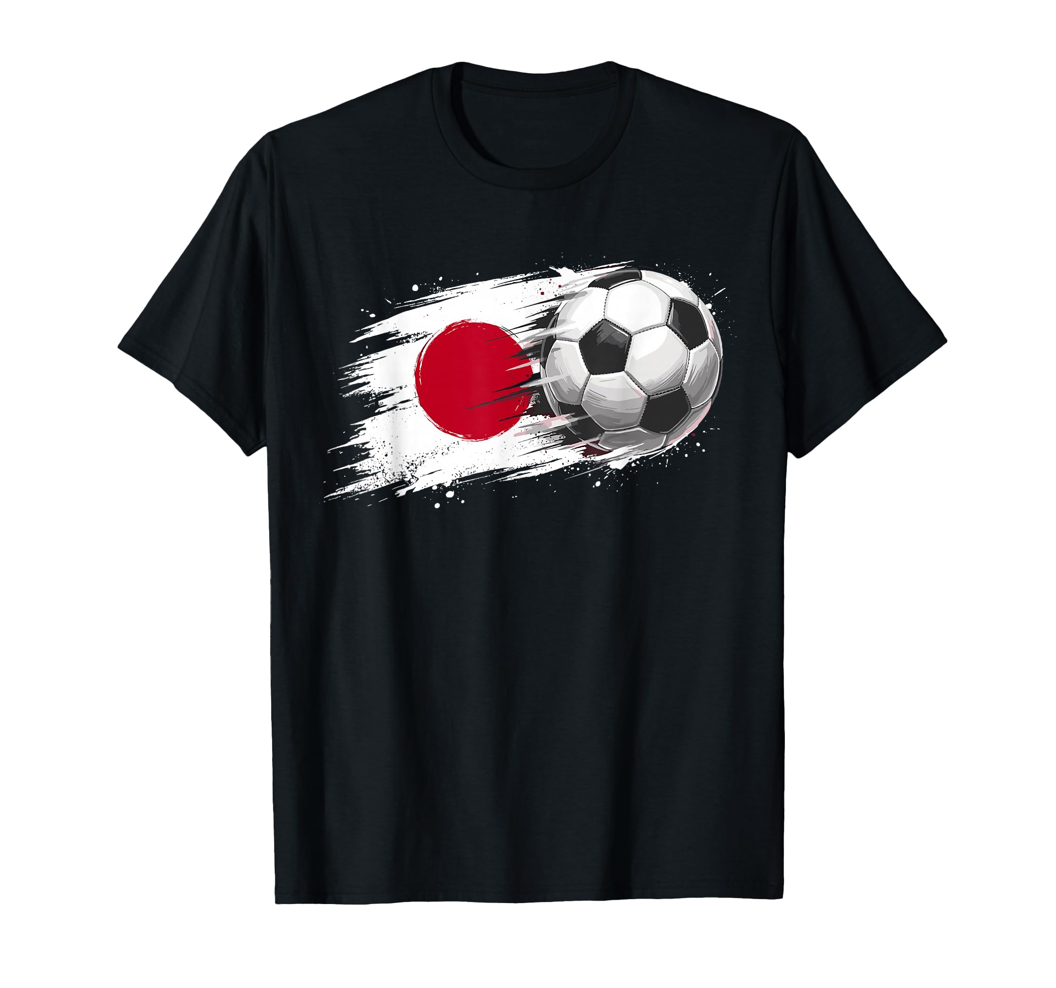Japan Soccer Ball Japan Flag T-Shirt - Fun Novelty Design Men Women - T-Shirt, Sweatshirt, Hoodie