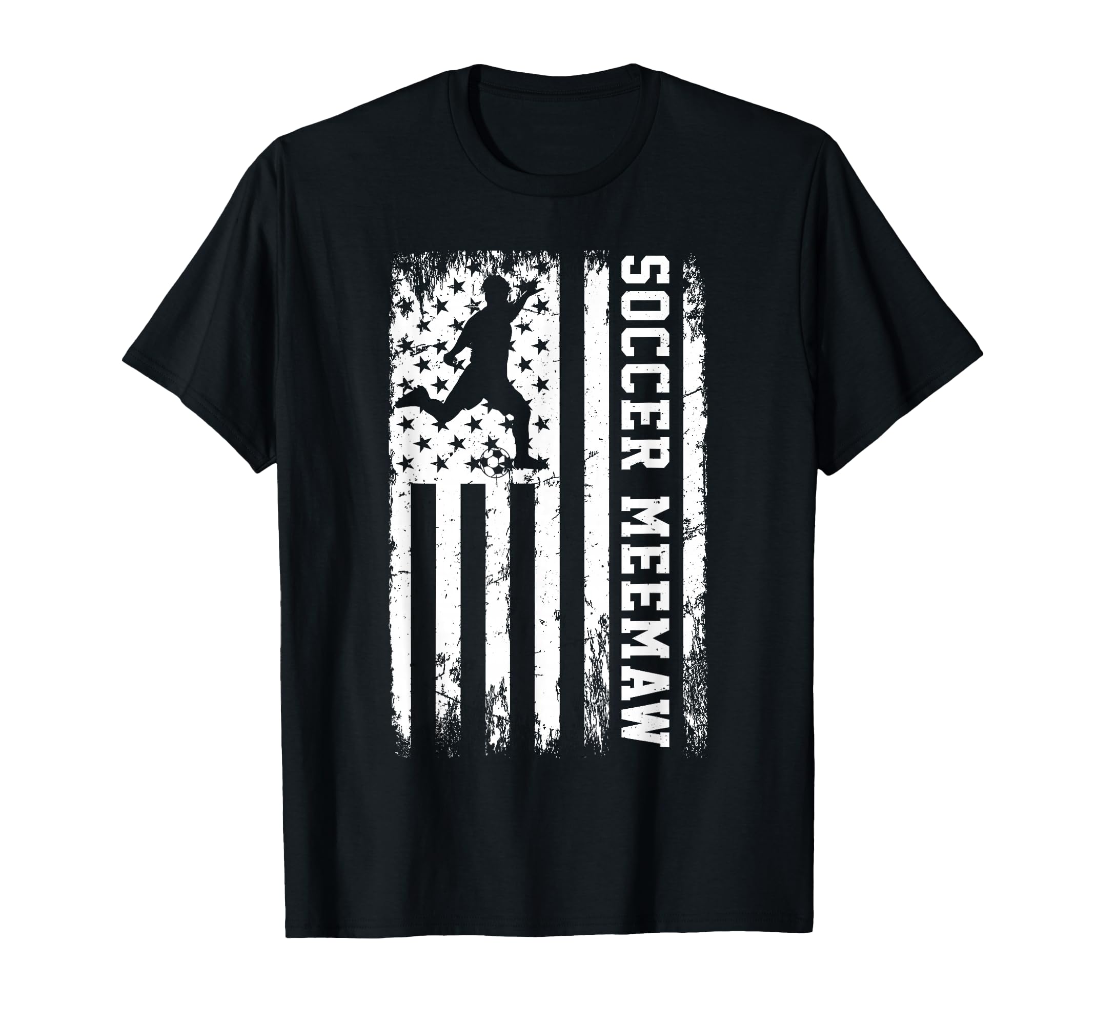 Soccer Meemaw Usa American Flag T-Shirt - Fun Novelty Design Unisex - T-Shirt, Sweatshirt, Hoodie