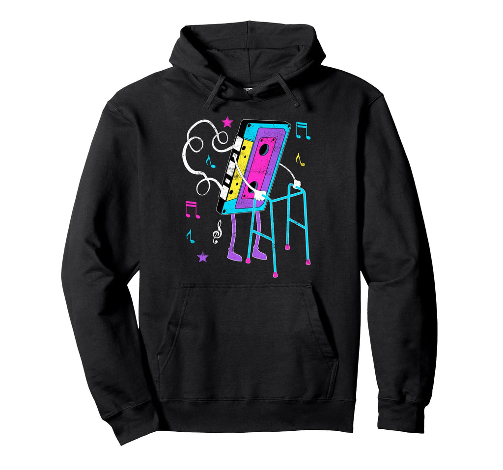 Funny 80S 90S Mixtape Cassette Music Hoodie - Custom Art Print for Adults - T-Shirt, Sweatshirt, Hoodie