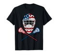 Patriotic Lacrosse Goalie Lax T-Shirt - Casual Everyday Wear for Adults - T-Shirt, Sweatshirt, Hoodie